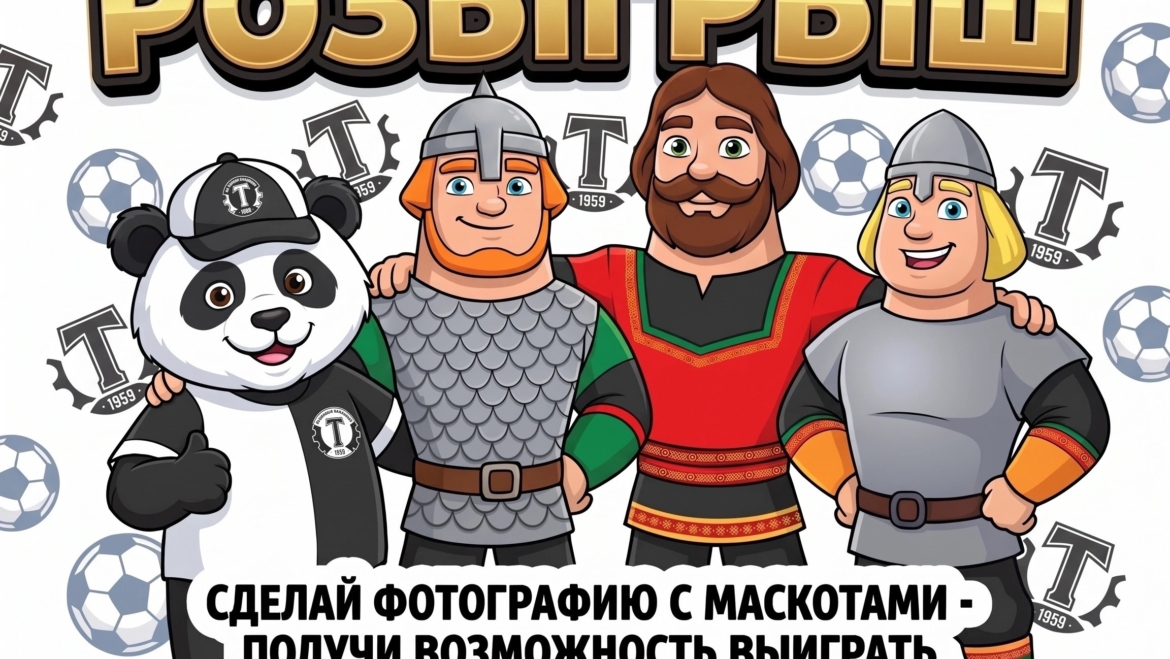 🌟Друзья, сегодня на нашем мероприятии вас ждут три богатыря и маскот футбольного клуба «Торпедо‑Владимир» — Торпедыч